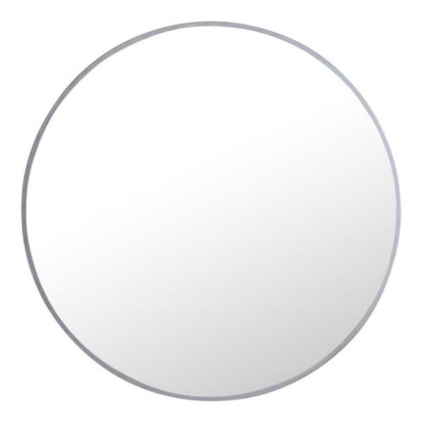 Doba-Bnt 24 in. Eternity Metal Frame Round Mirror, Silver SA2961424